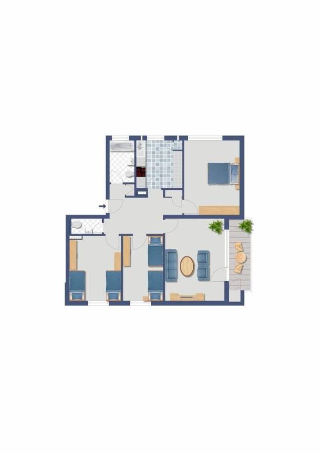 Wohnung zum Kauf provisionsfrei 245.000 € 4 Zimmer 94 m² 2. Geschoss Olpener Straße 188 Höhenberg Köln 51103