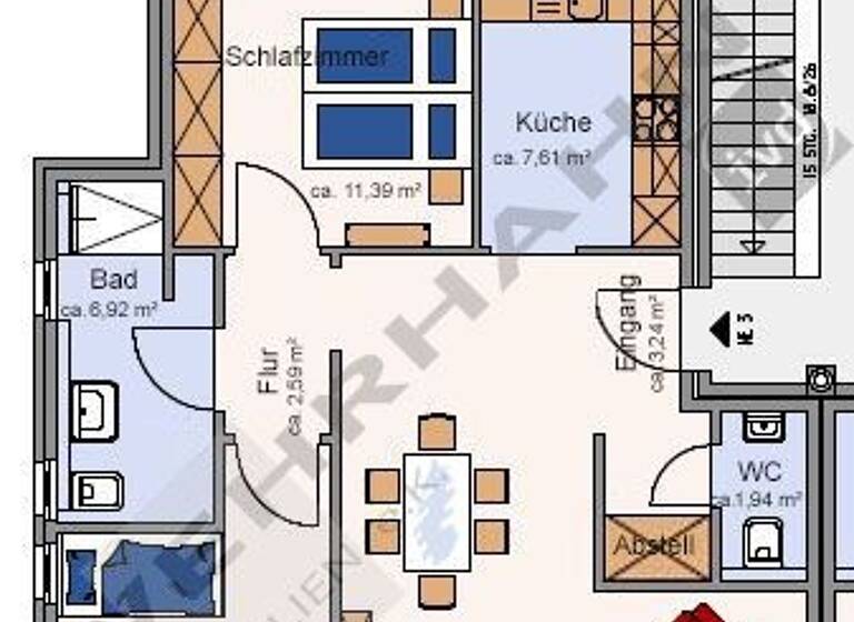 Wohnung zum Kauf 479.000 € 3 Zimmer 82,1 m² 1. Geschoss Großhansdorf 22927