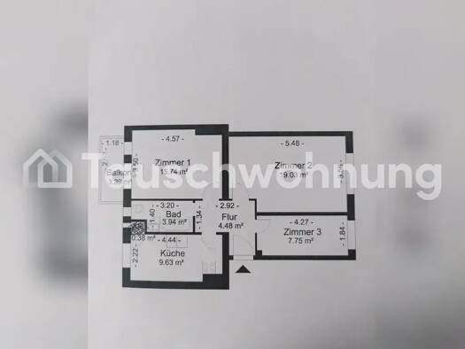 Wohnung zur Miete Tauschwohnung 500 € 2,5 Zimmer 63 m² 1. Geschoss Friedrichshagen Berlin 12587
