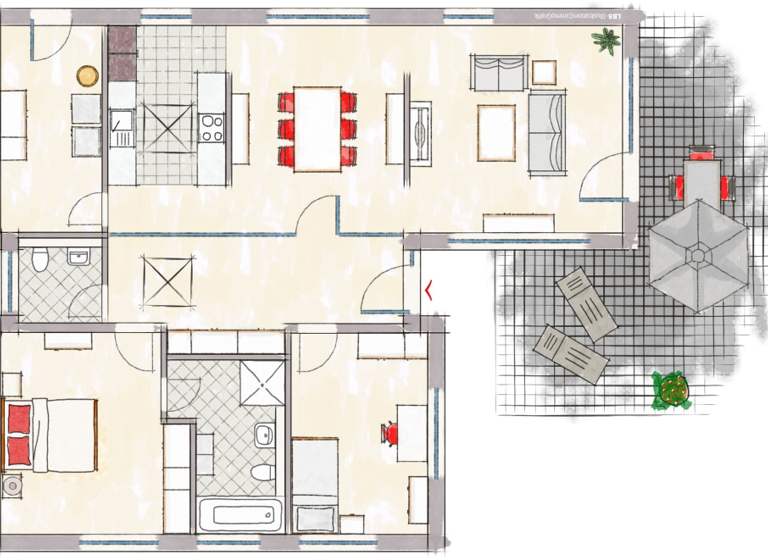 Bungalow zur Miete 1.200 € 3 Zimmer 109,3 m² 250 m² Grundstück frei ab 01.05.2026 Kernstadt Lippstadt 59557