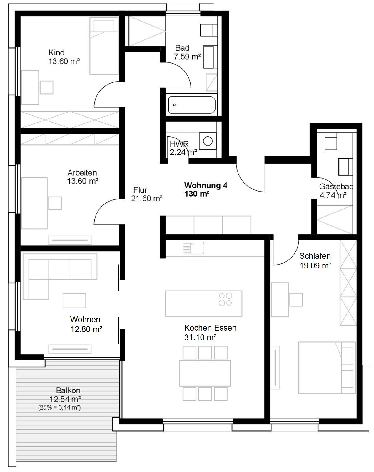 Wohnung zum Kauf provisionsfrei als Kapitalanlage geeignet 915.000 € 5 Zimmer 130 m²<br/>Wohnfläche Treufer Straße 8 Laufamholz Nürnberg 90482