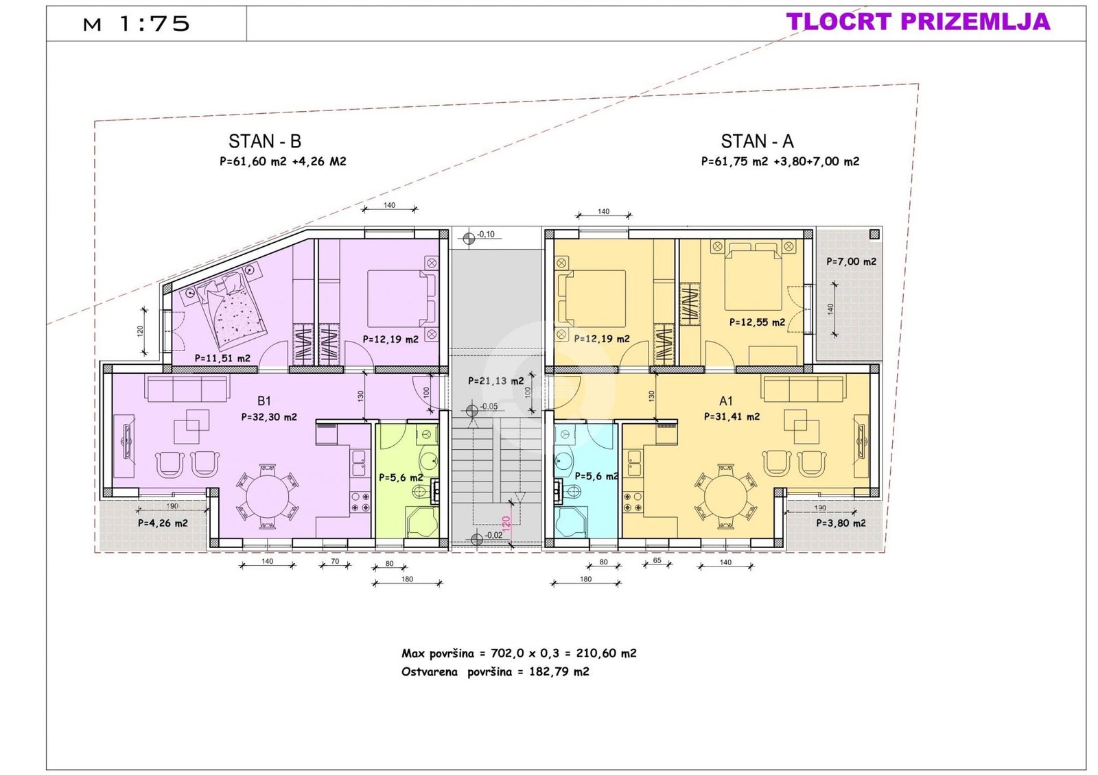 Wohnung zum Kauf 270.000 € 2 Zimmer 66 m²<br/>Wohnfläche Porec center