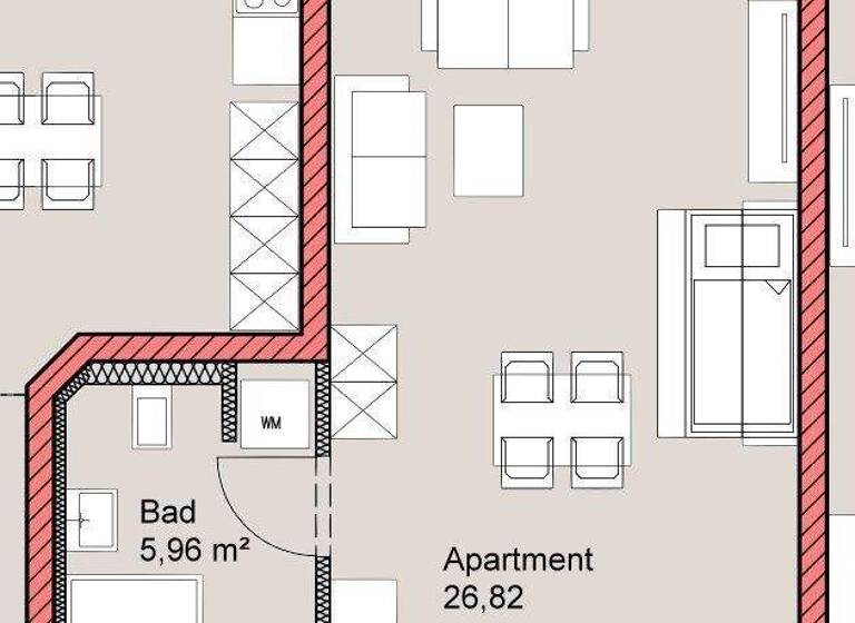 Wohnung zur Miete - Erstbezug 576 € 1 Zimmer 44,3 m² 1. Geschoss frei ab 01.06.2026 Öderfeldstraße 11 Töging Töging a.Inn 84513
