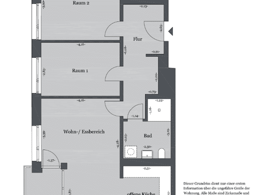 Wohnung zur Miete 887 € 3 Zimmer 77,2 m² 1. Geschoss frei ab 01.07.2026 Rosalind-Franklin-Allee 50 Bemerode Hannover 30539