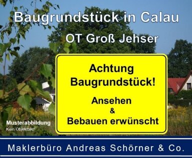 Grundstück zum Kauf 39.000 € 1.189 m² Grundstück Groß Jehser Calau 03205