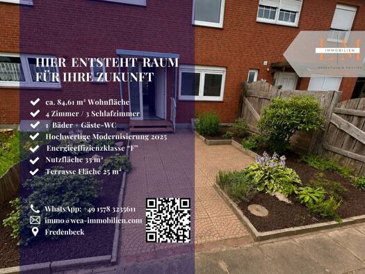Reihenmittelhaus zum Kauf 209.000 € 4 Zimmer 84,6 m² 237 m² Grundstück Fredenbeck 21717