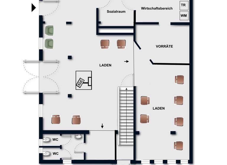 Laden zum Kauf 475.000 € 3 Zimmer 120 m² Verkaufsfläche Borgfeld Bremen / Borgfeld 28357