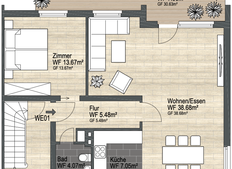 Reihenendhaus zum Kauf 297.000 € 7 Zimmer 197 m² 560 m² Grundstück Tiergartenbreite 38448