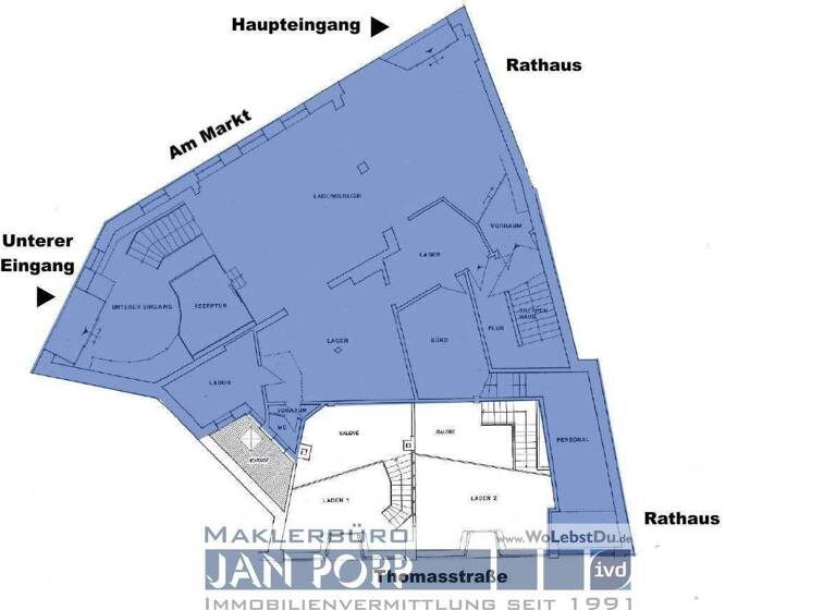 Verkaufsfläche zur Miete 800 € 226 m² Verkaufsfläche Greiz 07973