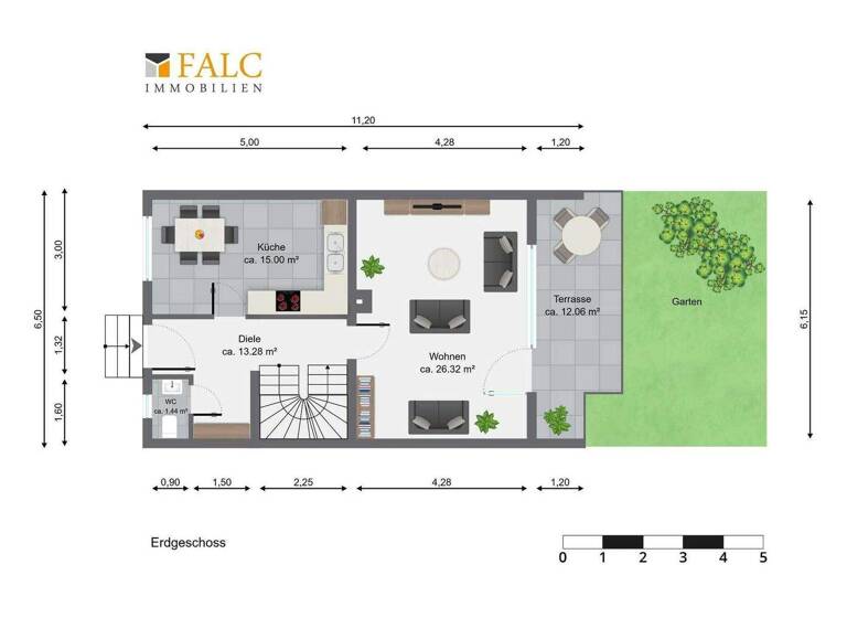 Reihenmittelhaus zum Kauf 479.000 € 5 Zimmer 136 m² 260 m² Grundstück Brühl-Rohrhof 68782