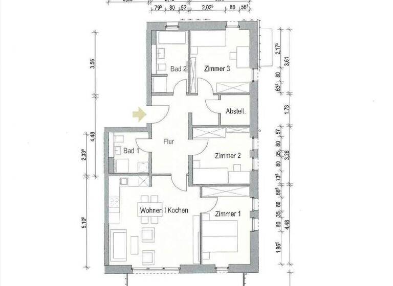 Wohnung zur Miete - Erstbezug 1.570 € 4 Zimmer 97,7 m² 2. Geschoss frei ab 01.09.2026 Am Eichelberg 1i, Haus I Medingen Ottendorf-Okrilla 01458