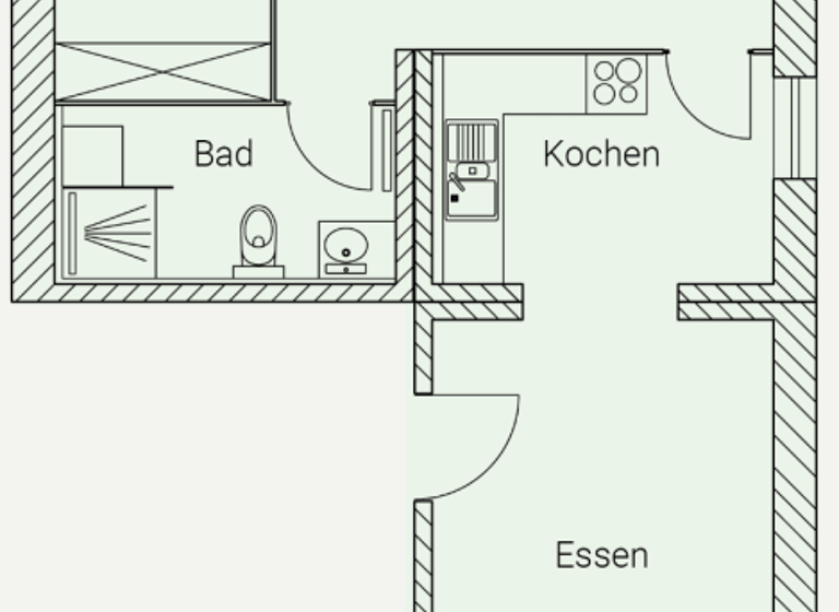 Wohnung zur Miete 1.180 € 3 Zimmer 75 m² Geschoss 1/2 frei ab sofort Spitalriedstraße 4 Ottmannshofen Leutkirch im Allgäu 88299