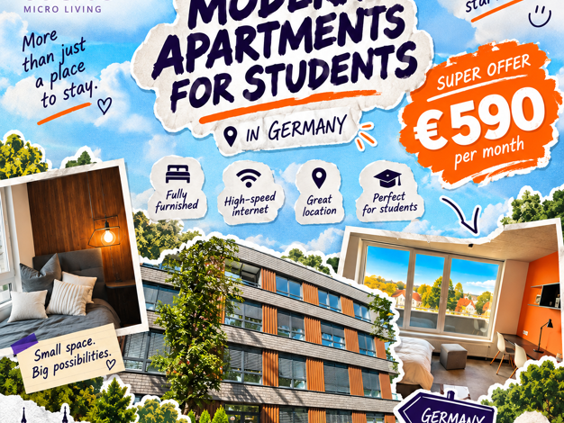 Wohnung zur Miete auf Zeit 450 € 1 Zimmer 20 m² frei ab sofort Mitte Innenstadt-Nord 44139
