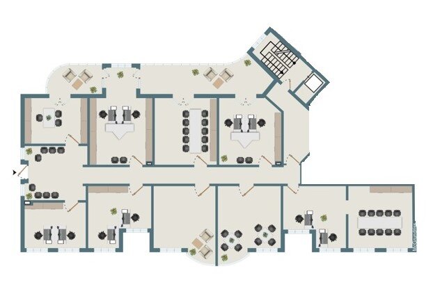 Bürofläche zur Miete provisionsfrei 1.839 € 10 Zimmer 306,5 m²<br/>Bürofläche Georgenvorstadt Rastatt 76437