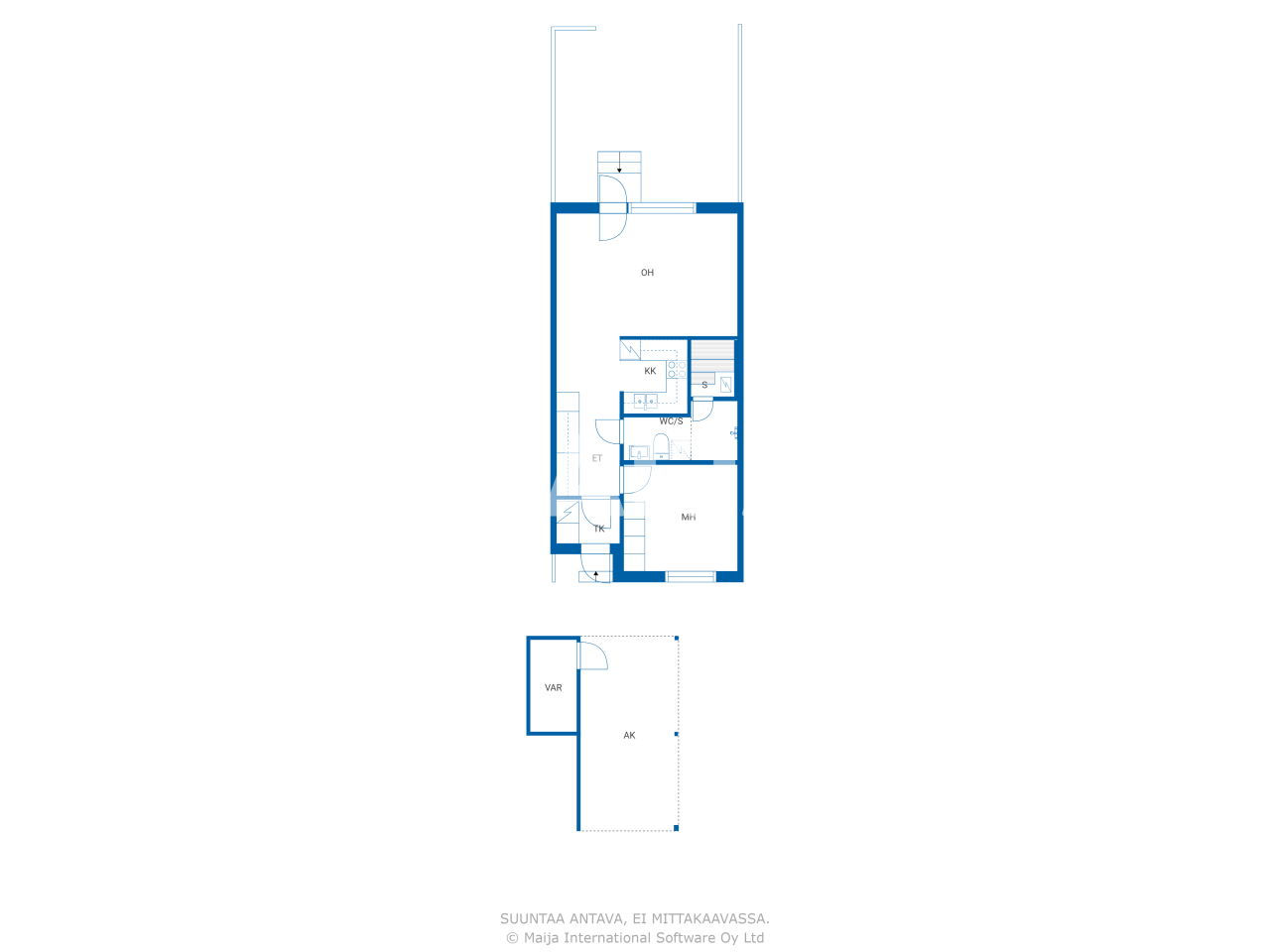 Reihenmittelhaus zum Kauf 78.000 € 2 Zimmer 52 m²<br/>Wohnfläche 3.268 m²<br/>Grundstück Puolukkapolku 5 Kouvola 45720