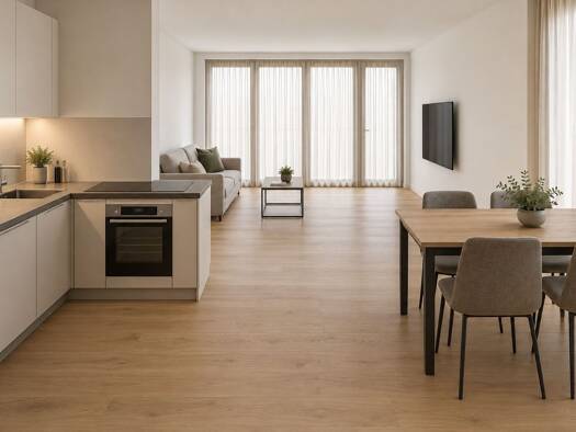 Wohnung zum Kauf - Neubau provisionsfrei 613.000 € 4 Zimmer 106,3 m² Geschoss 2/5 frei ab sofort Flößaustraße 100 Südstadt Fürth 90763