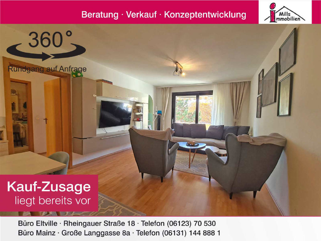 Wohnung zum Kauf 219.000 € 3 Zimmer 76 m²<br/>Wohnfläche 2.<br/>Geschoss Uthmannstraße Wiesbaden 55246