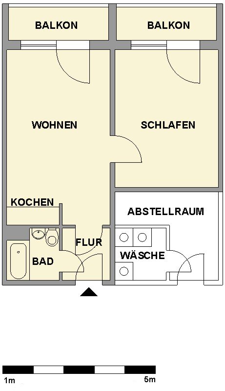 Wohnung zur Miete 285 € 2 Zimmer 46 m²<br/>Wohnfläche 3.<br/>Geschoss Str. Usti nad Labem 97 Kappel 823 Chemnitz 09119