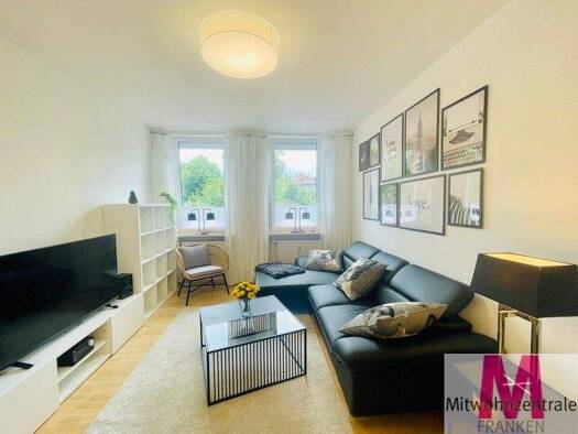 Wohnung zur Miete Wohnen auf Zeit 1.090 € 2 Zimmer 43 m² frei ab sofort Gärten h d Veste Nürnberg 90408