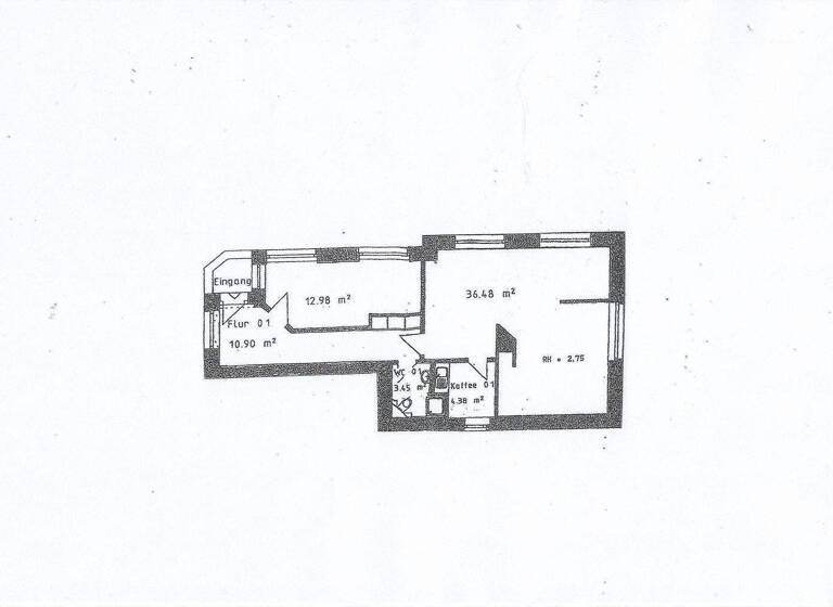 Büro zur Miete 350 € 68 m² Bürofläche Am Bahnhof 11 Colmnitz Klingenberg 01774