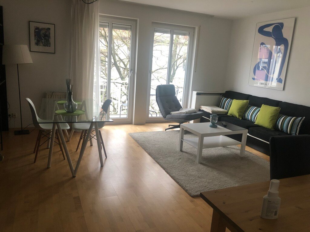 Wohnung zur Miete Wohnen auf Zeit 2.190 € 2 Zimmer 50 m²<br/>Wohnfläche 24.11.2024<br/>Verfügbarkeit Frundsbergstraße Dom Pedro München 80634