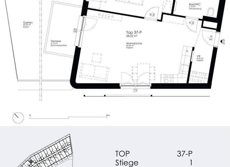 Wohnung zur Miete 1.072 € 2 Zimmer 58,2 m² 2. Geschoss frei ab 01.05.2026 Kaisermühlenstraße 8 Wien 1220