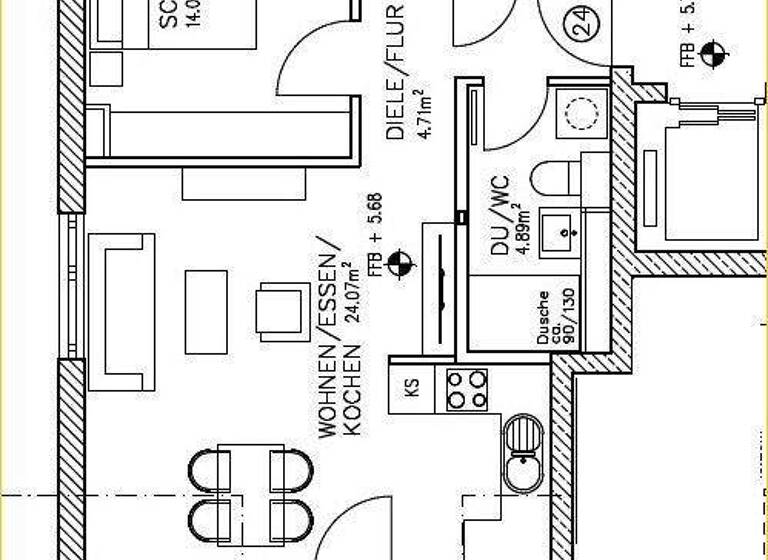 Wohnung zur Miete 1.341 € 2 Zimmer 57,8 m² 2. Geschoss frei ab 15.03.2026 Gilching 82205
