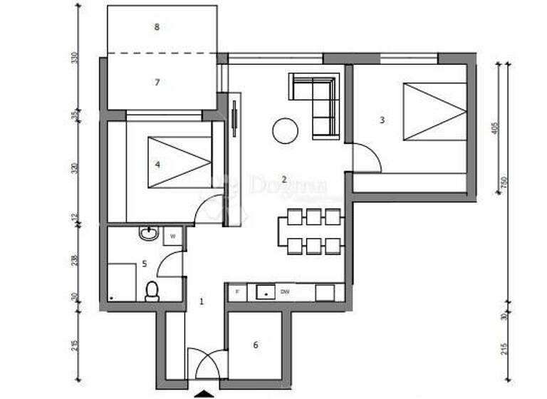 Wohnung zum Kauf 330.456 € 3 Zimmer 78 m² 4. Geschoss Dugave