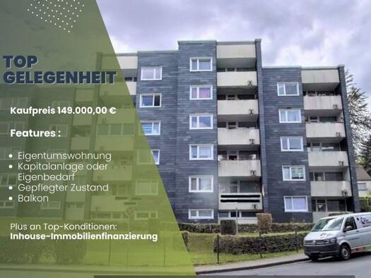 Wohnung zum Kauf 139.000 € 3 Zimmer 85 m² Ammerweg 1 c Bernberg Gummersbach 51647