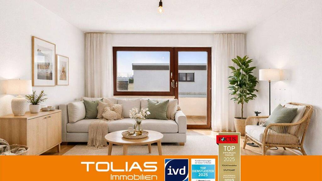 Wohnung zum Kauf 185.000 € 2 Zimmer 47,6 m² 2. Geschoss Echterdingen Leinfelden-Echterdingen 70771