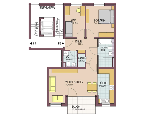 Wohnung zum Kauf 590.000 € 3 Zimmer 83,6 m² Littenweiler Freiburg im Breisgau 79117