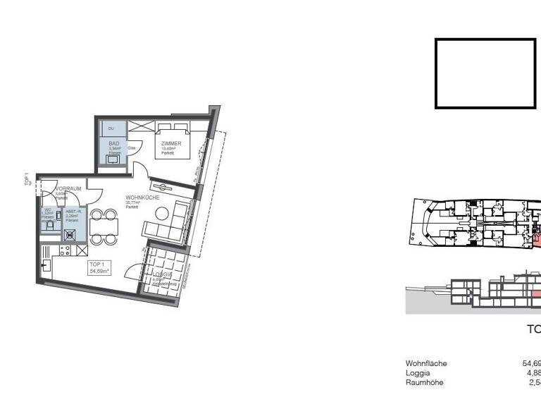 Wohnung zum Kauf 389.815 € 2 Zimmer 54,6 m² EG Wien 1130