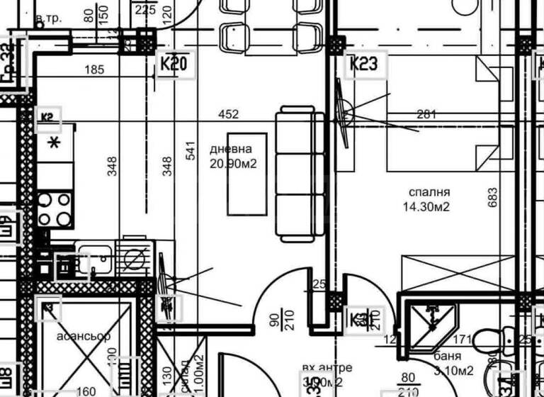 Studio zum Kauf 93.000 € 2 Zimmer 60,3 m² Plovdiv