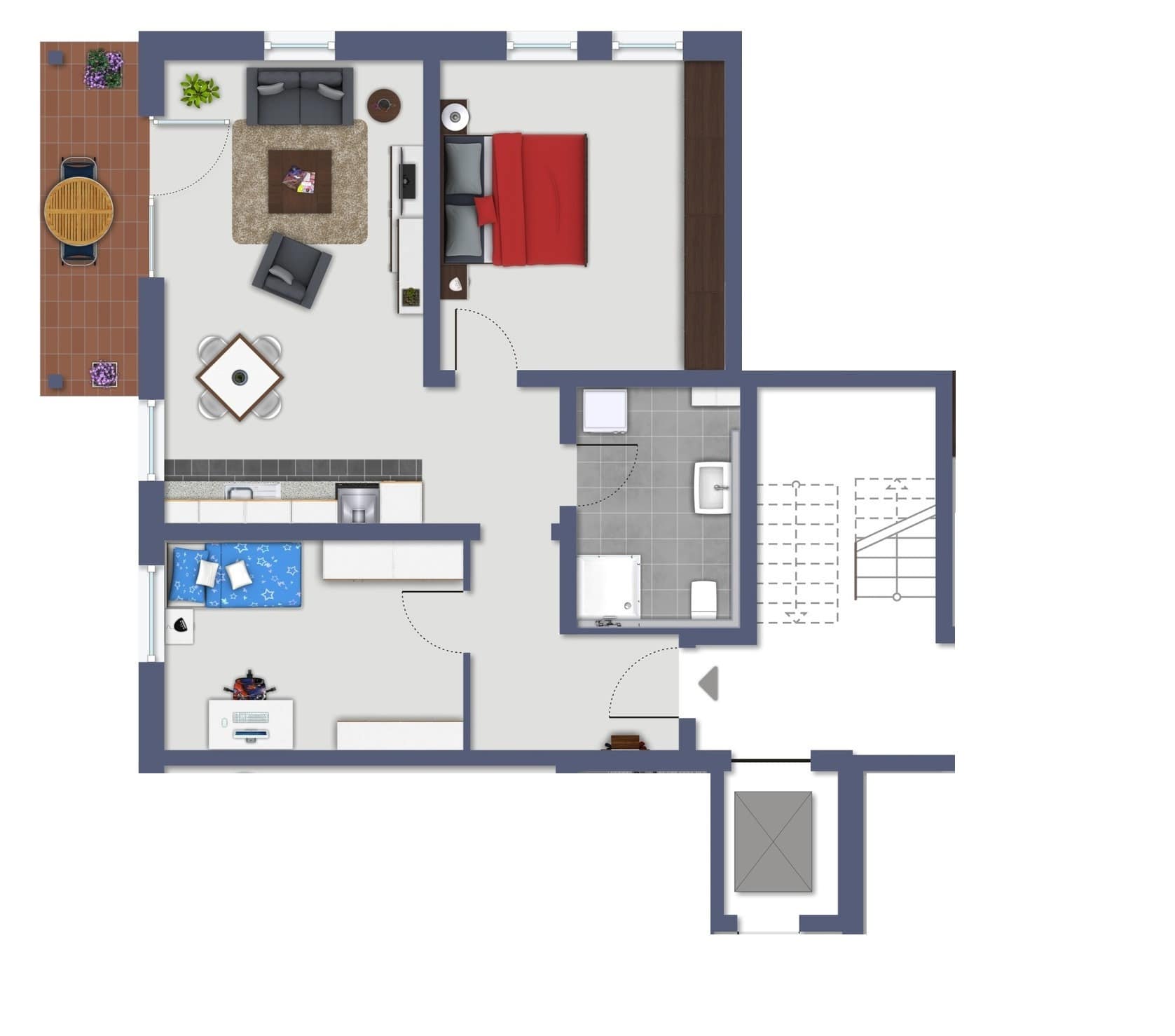 Wohnung zur Miete 1.050 € 3 Zimmer 76 m²<br/>Wohnfläche 01.01.2025<br/>Verfügbarkeit Deggendorf Deggendorf 94469