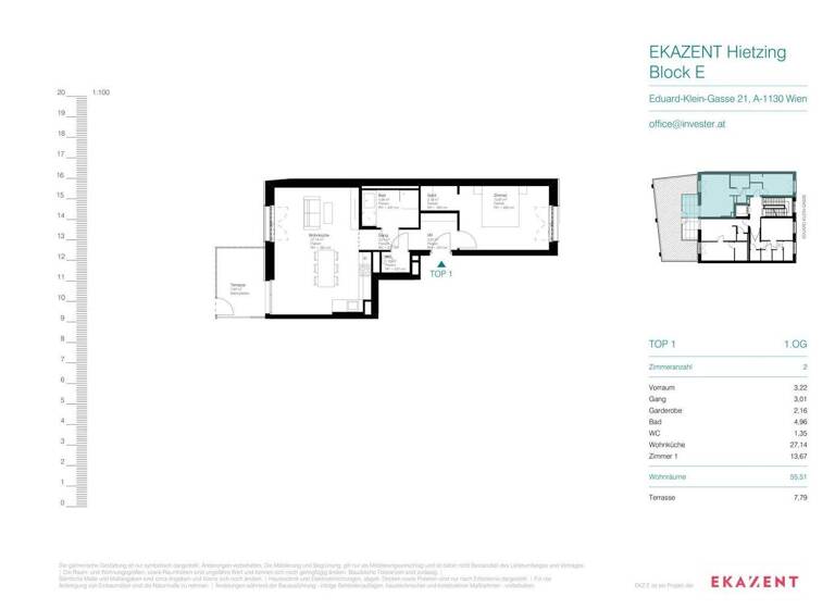 Wohnung zum Kauf - Erstbezug 580.000 € 2 Zimmer 55,5 m² Wien 1130