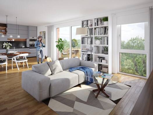 Wohnung zur Miete - Erstbezug 1.216 € 3 Zimmer 83,3 m² 2. Geschoss Woltmershausen Bremen 28197