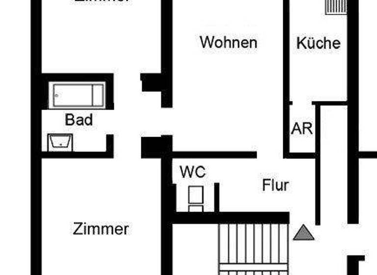 Wohnung zur Miete 626 € 3 Zimmer 73 m² 2. Geschoss Reinersweg 33 Dießem/Lehmheide Krefeld 47805