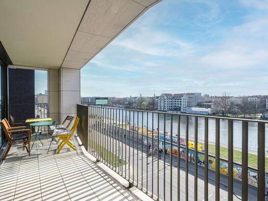 Wohnung zur Miete 1.800 € 2 Zimmer 68,3 m² 5. Geschoss Mühlenstraße 20 Friedrichshain Berlin 10243