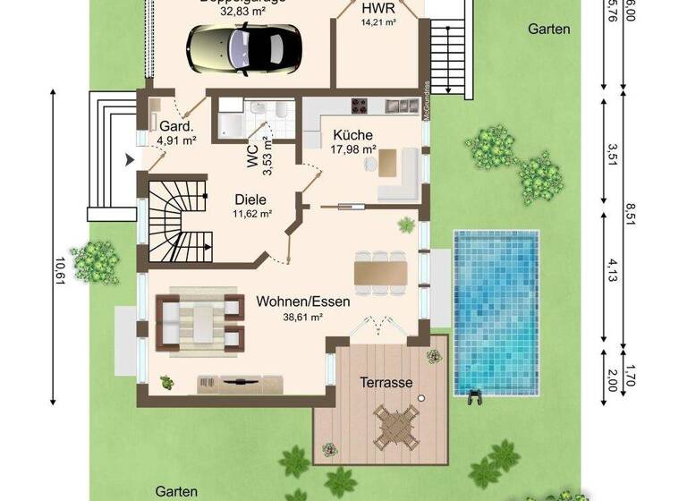 Einfamilienhaus zum Kauf 570.000 € 4 Zimmer 144,6 m² 3.631 m² Grundstück Großkühnau Dessau-Roßlau 06846
