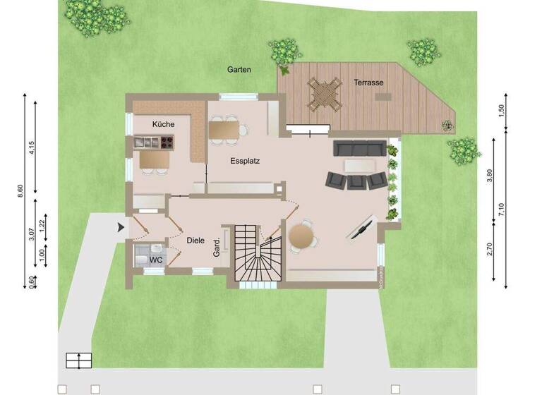 Einfamilienhaus zum Kauf 389.000 € 5 Zimmer 144 m² 563 m² Grundstück Hiddesen Detmold / Hiddesen 32760