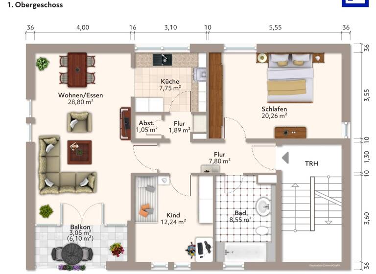 Wohnung zum Kauf 150.220 € 3 Zimmer 83,6 m²<br/>Wohnfläche Niederau Niederau 01689