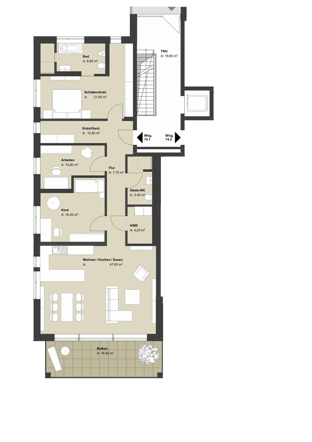 Wohnung zum Kauf 730.000 € 4 Zimmer 146 m²<br/>Wohnfläche EG<br/>Geschoss Weitersburg Weitersburg 56191