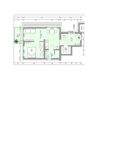 Wohnung zur Miete 705 € 2 Zimmer 47 m² 2. Geschoss frei ab 01.01.2025 Tannenstrasse 10 Altenzentrum St. Stephan 1 Andernach 56626