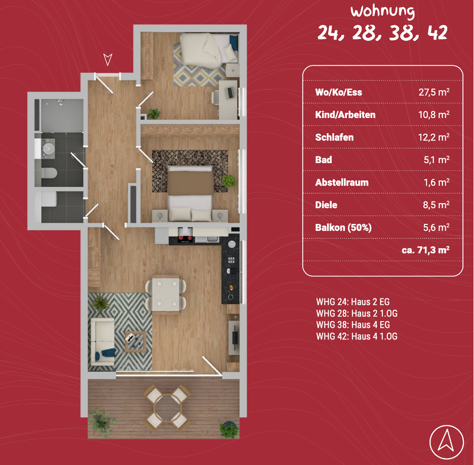 Terrassenwohnung zur Miete 935 € 3 Zimmer 72 m²<br/>Wohnfläche 1.<br/>Geschoss 01.04.2025<br/>Verfügbarkeit Michaelsweg Planungsbezirk 119 Straubing 94315