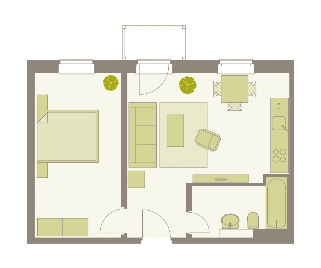 Wohnung zur Miete Wohnen auf Zeit 2.000 € 2 Zimmer 45 m²<br/>Wohnfläche ab sofort<br/>Verfügbarkeit Maxstraße Wilsdruffer Vorstadt (Ostra-Allee) Dresden 01067