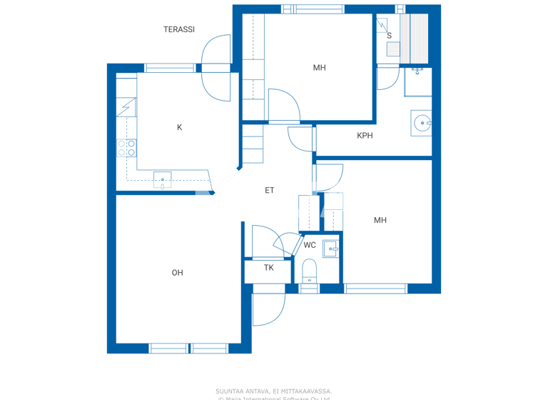 Reihenmittelhaus zum Kauf 129.000 € 3 Zimmer 75,5 m² 5.979 m² Grundstück Matilaisentie 6 Oulu 90570
