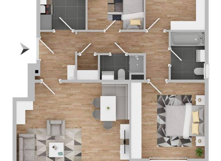 Wohnung zum Kauf 600.000 € 4 Zimmer 93 m² 1. Geschoss Thalk.Obersendl.-Forsten-Fürstenr.-Solln München 81379