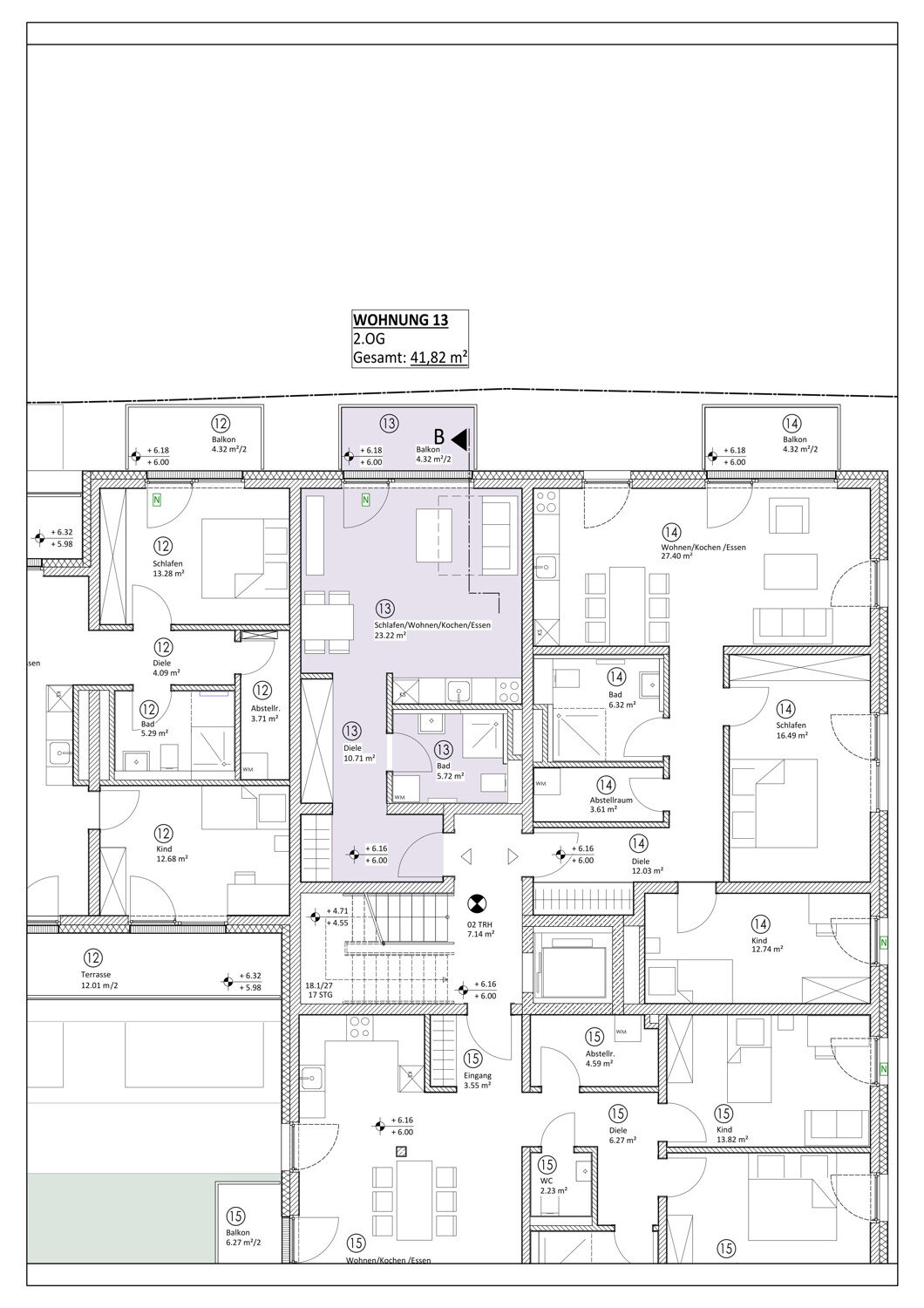 Wohnung zum Kauf provisionsfrei 179.300 € 1 Zimmer 42 m²<br/>Wohnfläche Hastedt Bremen 28207