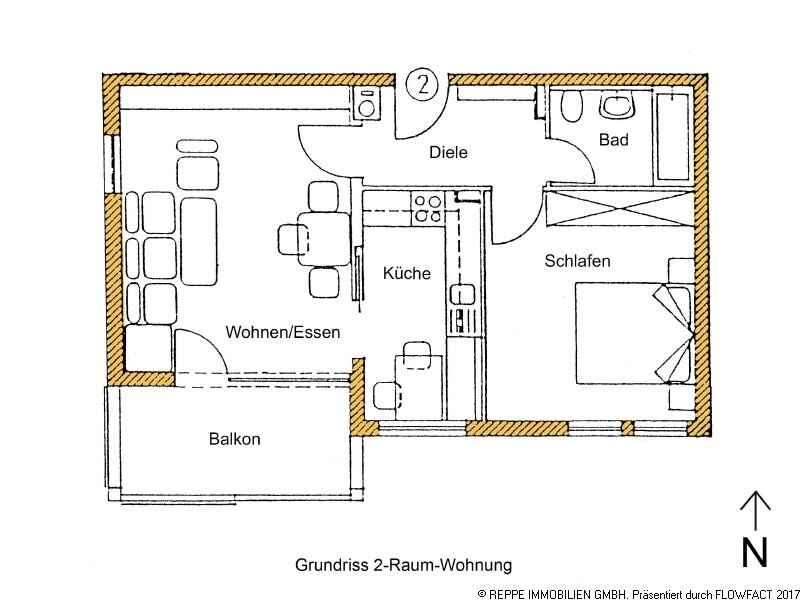 Wohnung zum Kauf 93.000 € 2 Zimmer 56,6 m²<br/>Wohnfläche 1.<br/>Geschoss Pulsnitz Pulsnitz 01896