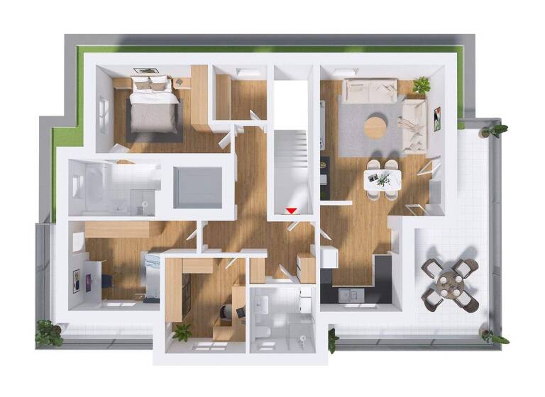 Penthouse zum Kauf - Erstbezug provisionsfrei 498.000 € 4 Zimmer 122 m² Söhre Diekholzen 31199